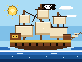 Pirate galleon